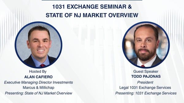 Image from the organizer’s page for 1031 Exchange Seminar & State of NJ Market Overview