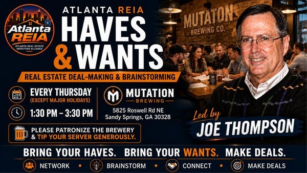 Image from the organizer’s page for Atlanta REIA Haves & Wants