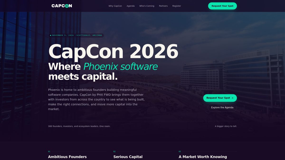 Image from the organizer’s page for CapCon 2026