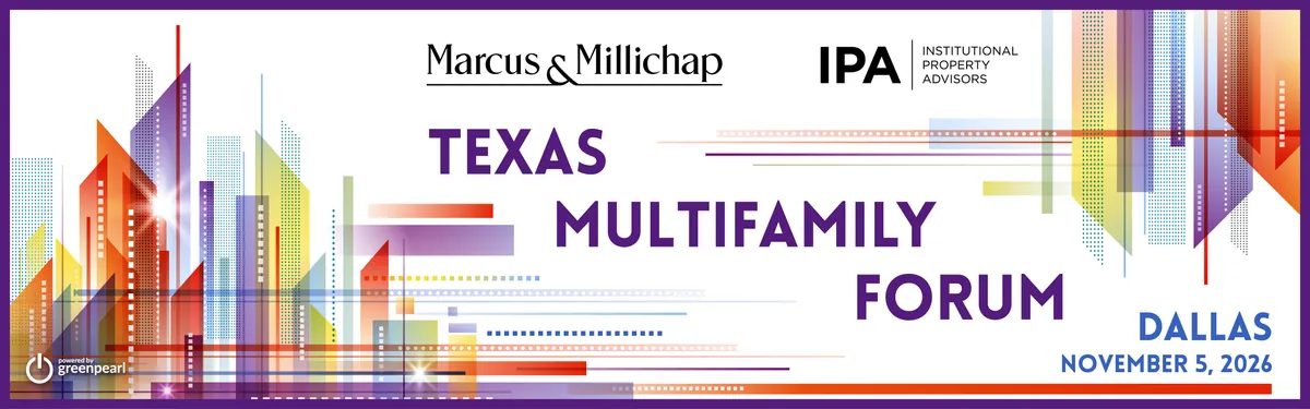 Image from the organizer&rsquo;s page for Marcus & Millichap / IPA Multifamily Forum: Texas 2026