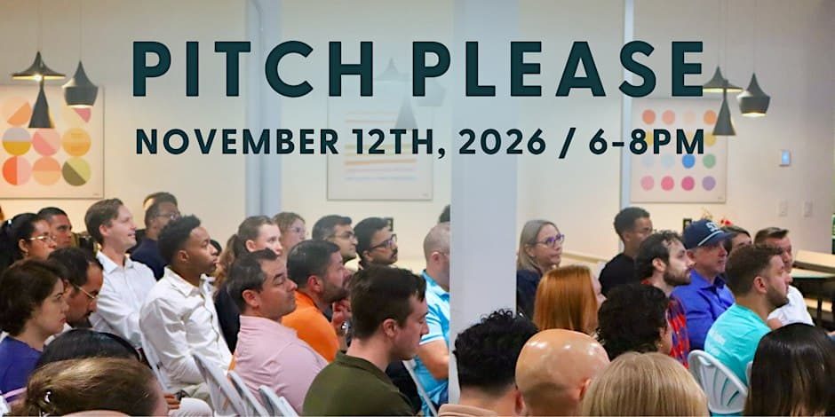 Image from the organizer&rsquo;s page for Pitch Please 2026
