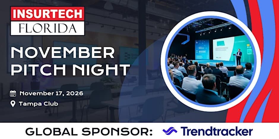 Image from the organizer&rsquo;s page for InsurTech Florida – November Pitch Night